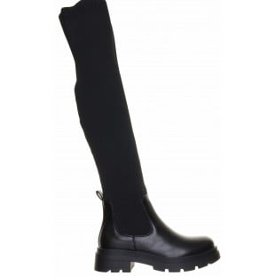 Black Over Knee Stretch Boot