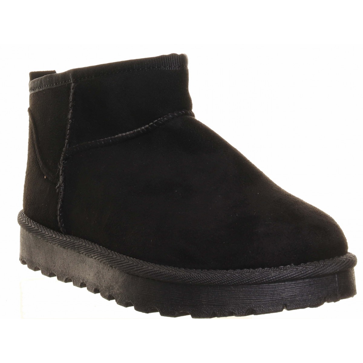 Black flat clearance fur lined boots