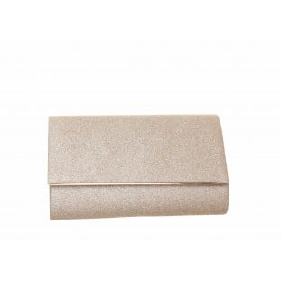 Gold Straight Bar Clutch Bag