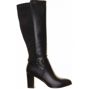 Zanni & Co Black Knee High Side Elastic Boot