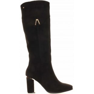 Zanni & Co Black Gold Heel Insert Knee High Boot