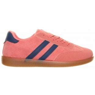 Pink Side Stripe Gum Sole Trainer