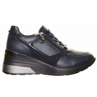 Tommy Bowe Navy Wedge Zip Trainer