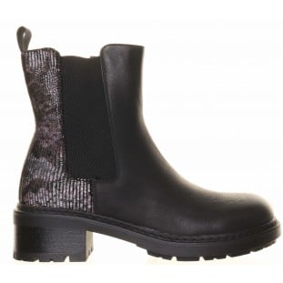 Black Chunky Chelsea Boot