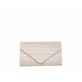 Gold Shimmer Envelope Clutch Bag