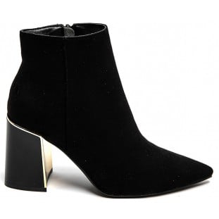 Black Pointed Toe Ankle Boot