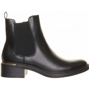 Black Flat Chelsea Boot