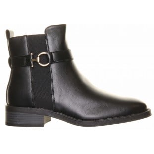 Black Side Panel Ankle Boot