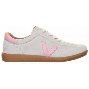 Drilleys Beige V Stripe Trainer