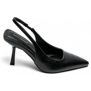 Black High Heel Sling Back Court