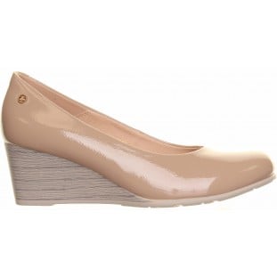 Zanni & Co Nude Low Wedge Court