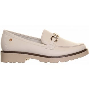 Zanni & Co Off White Circle Trim Loafer