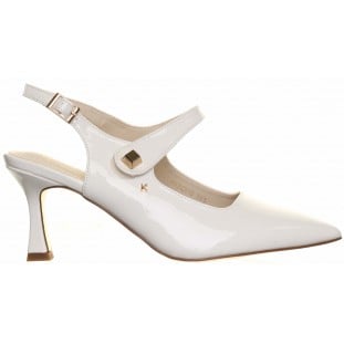 Kate Appleby White Instep Strap Sling Back Court